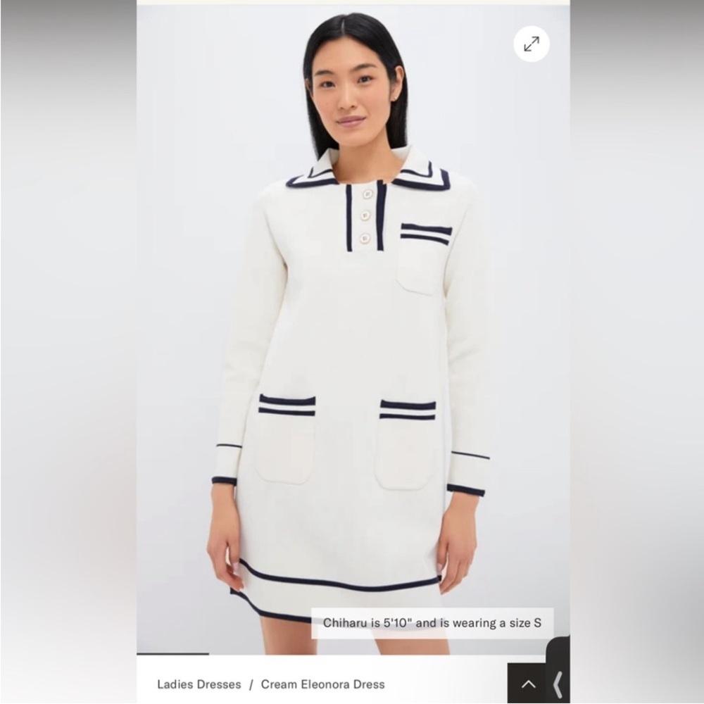 Tuckernuck Cream Long Sleeve Dress